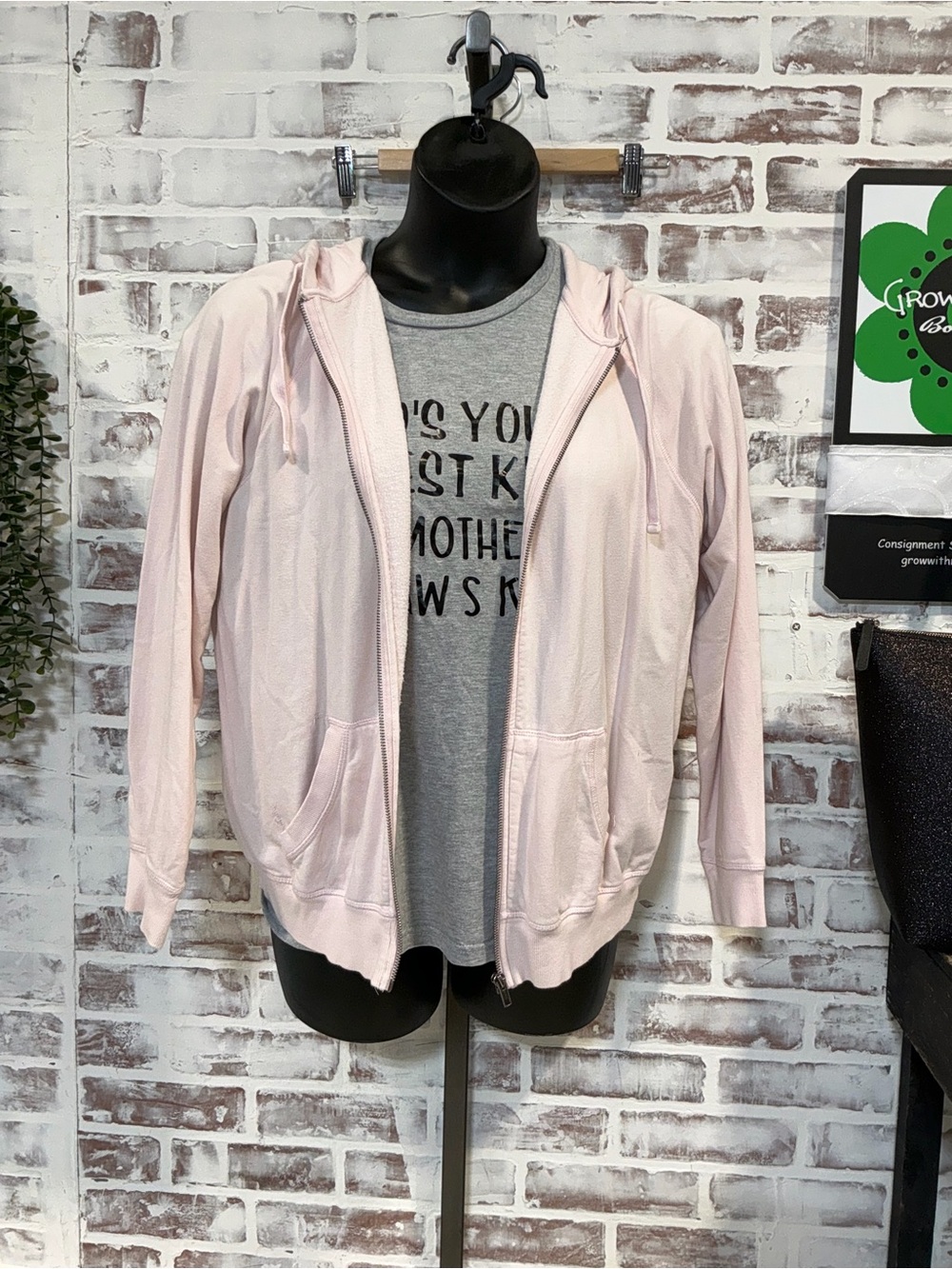 torrid Blush Pink Hooded Zip Jacket 1X